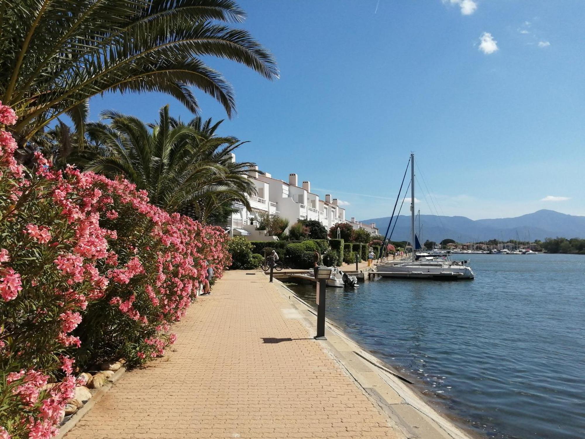 Vue Lagune Et Bateaux A 100M De La Plage Saint-Cyprien  Zewnętrze zdjęcie